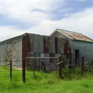 The dairy from the S-W prior to redevelopment