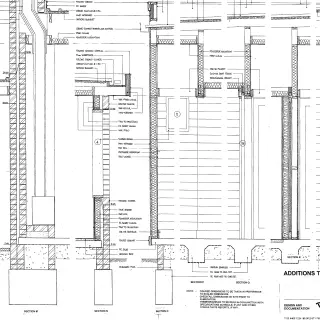 Section Details – describes, in conjunction with plan details, structure and finishing details