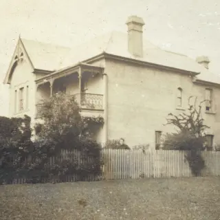 The residence viewed from the NE in 1905