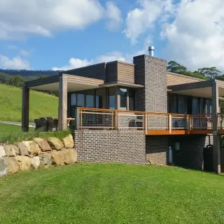 The building to blending into the landscape
