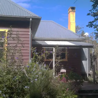 The original building prior to the addition